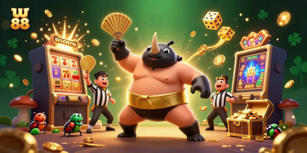 Experience thrilling u 88 action with beetle champions and exploding jackpots in this vibrant casino scene.