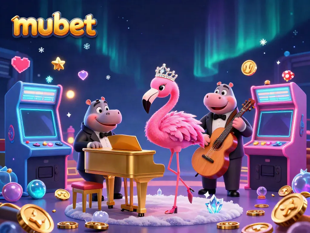 Experience thrilling gameplay with mubet at a vibrant casino scene featuring dynamic 3D characters and arcade elements.