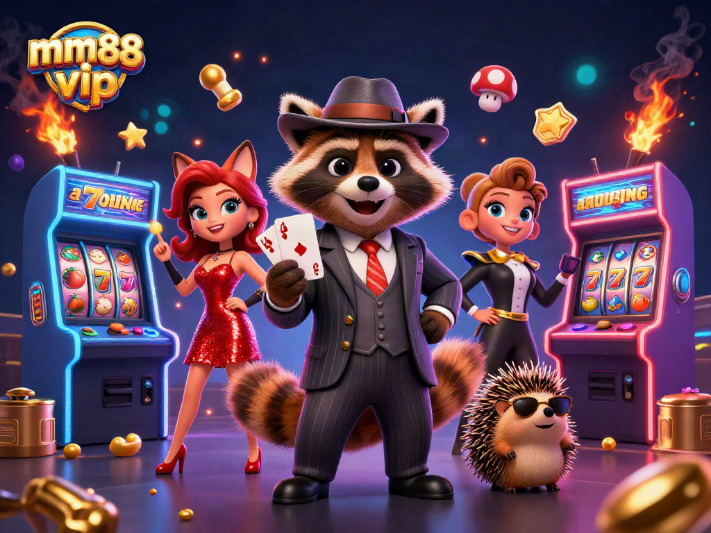 Experience thrilling wins with mm88 vip in a dynamic casino scene featuring vibrant game elements.