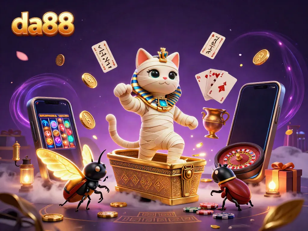 Experience the thrill of da88 with dynamic casino visuals featuring 3D characters and games.