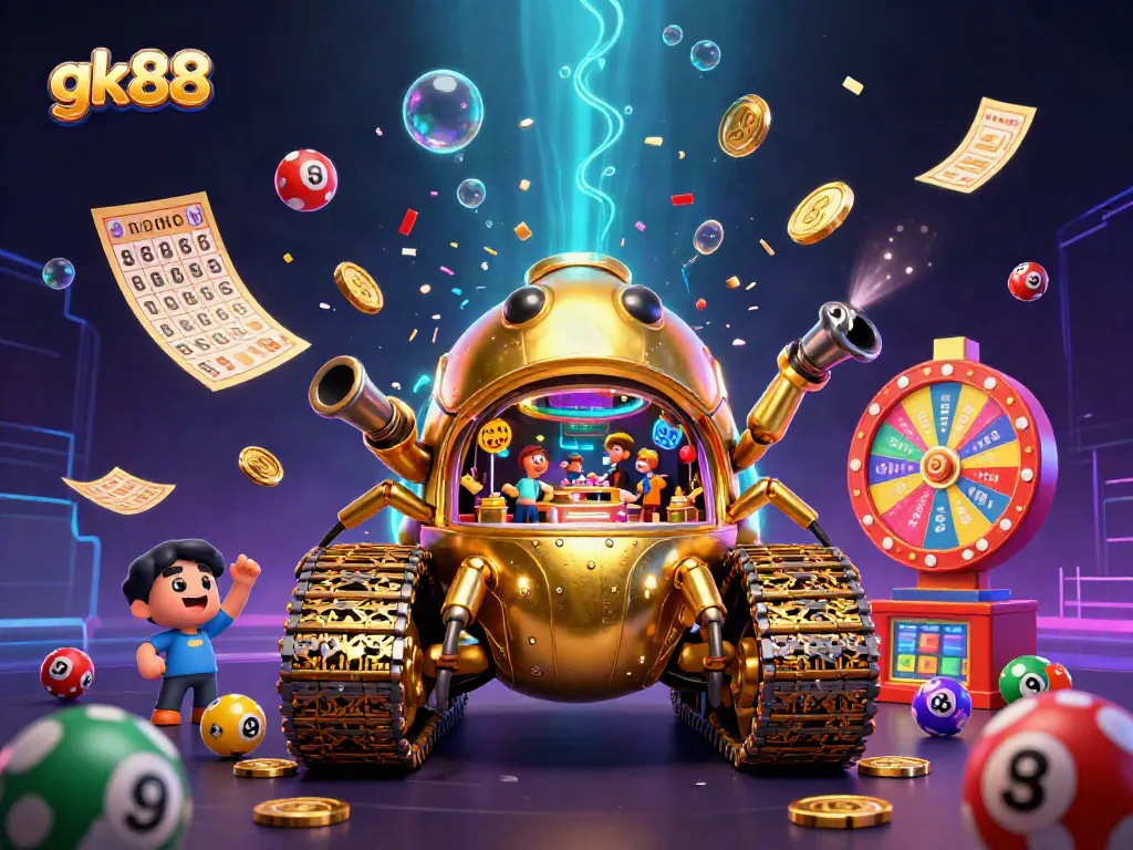 Experience thrilling gameplay with the gk88 casino in a vibrant, richly detailed 3D scene.