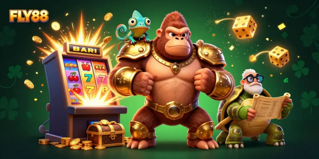Excel in gaming with FLY88, witnessing a jackpot explosion with dynamic casino elements.
