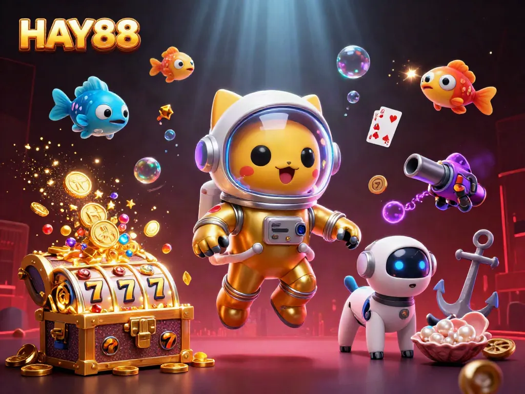 Experience thrilling gaming with HAY88 in a vibrant underwater casino adventure.