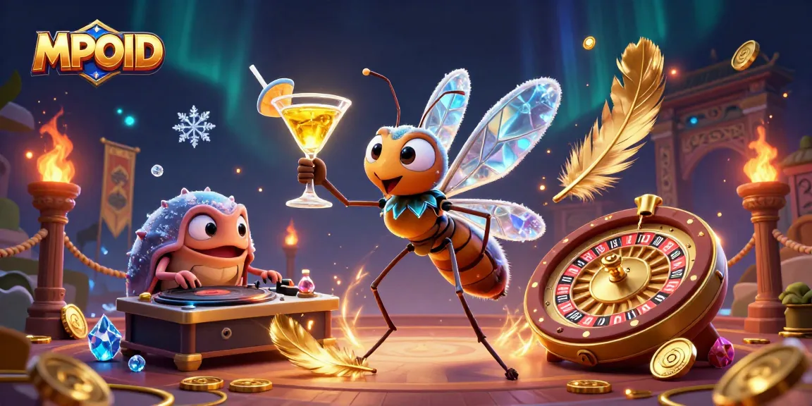 Engage in MPOID casino fun with animated characters in a vibrant gambling scene.