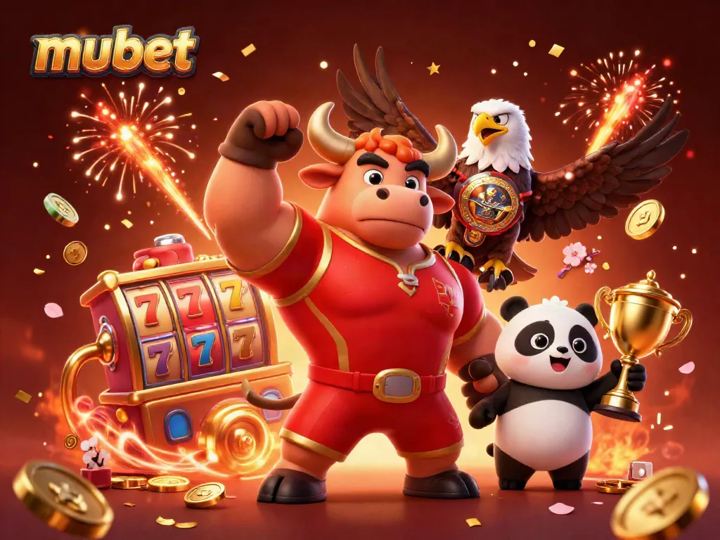 Play to win at mubet with vibrant characters and dynamic gambling elements in this festive casino scene.
