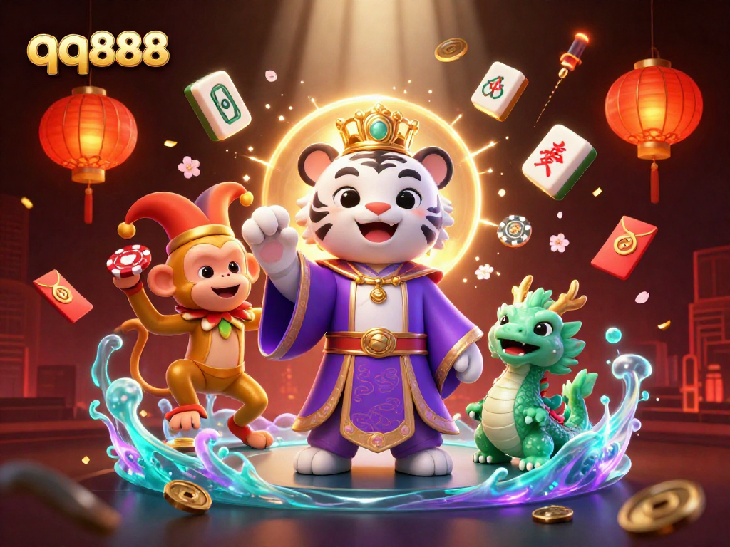 Engage in thrilling games at qq888 casino with mythical characters and vibrant gaming elements.