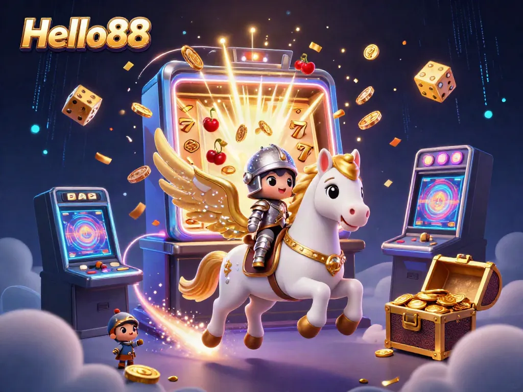 Experience the magic of Hello88's casino games with winning jackpots, vibrant animations, and dazzling effects.